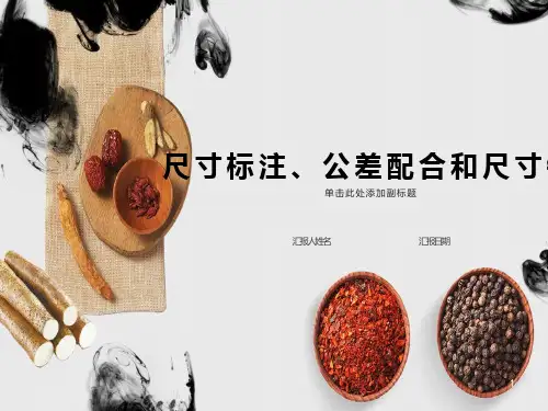尺寸标注、公差配合和尺寸链