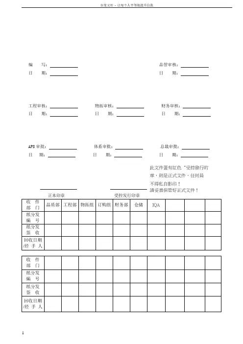 供应商评审标准
