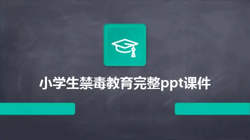 小学生禁毒教育完整ppt课件