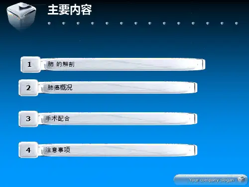 .12月肺癌根治胸腔镜下手术护理配合ppt课件