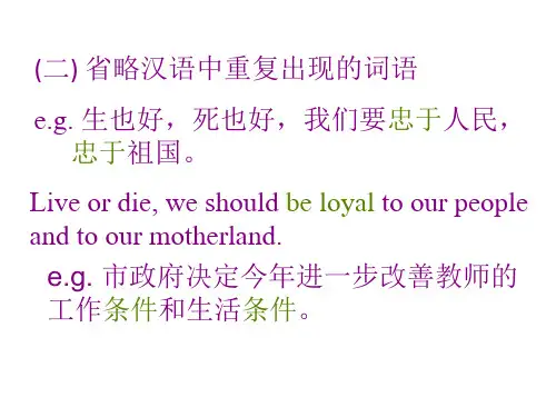 翻译技巧与对策(二)