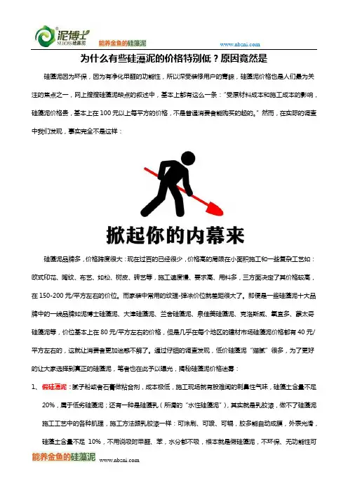 为什么有些硅藻泥的价格特别低？原因竟然是