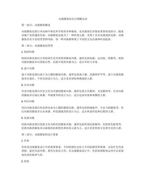 动漫服装知识点图解总结