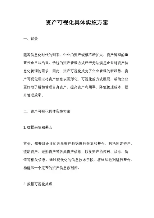 资产可视化具体实施方案