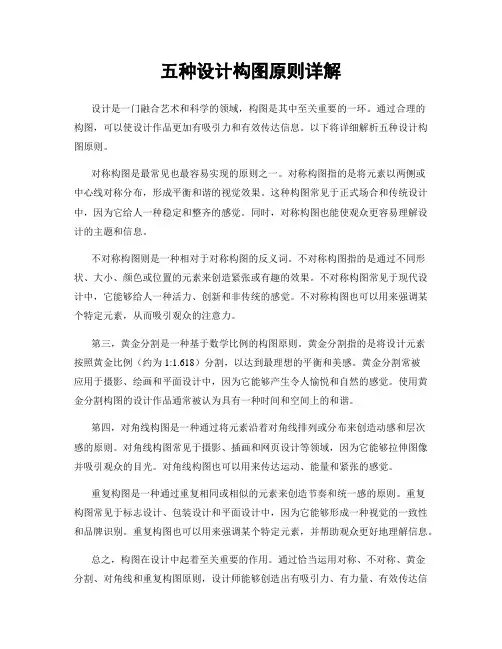 五种设计构图原则详解
