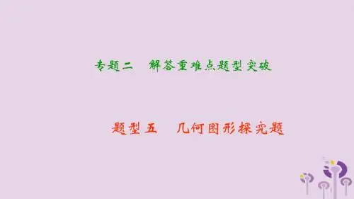 2019年中考数学二轮复习专题二解答重难点题型突破题型五几何图形探究题课件[精品课件]