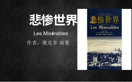 悲惨世界  作者人物剧情介绍