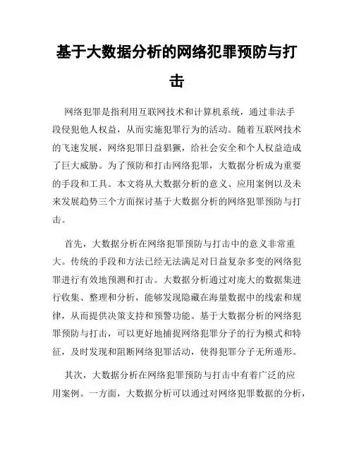 基于大数据分析的网络犯罪预防与打击