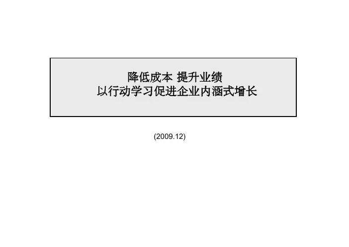 华润行动学习
