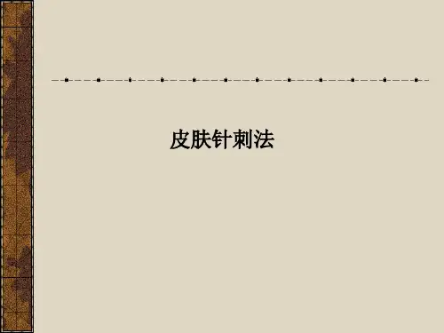 皮肤针刺法PPT课件