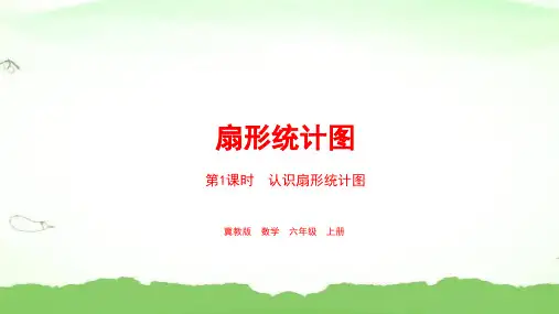 第1课时  认识扇形统计图六年级上册数学冀教版