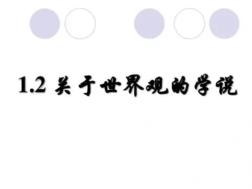 关于世界观的学说