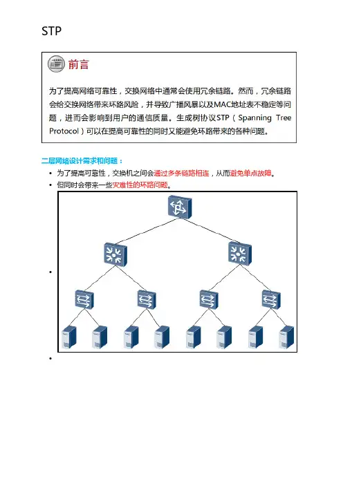 STP技术详解(生成树协议)