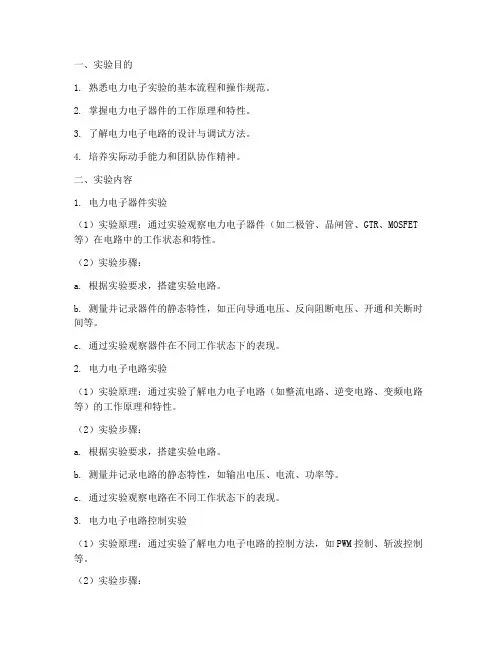 电力电子大实验报告