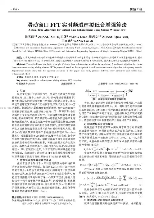 滑动窗口FFT实时频域虚拟低音增强算法