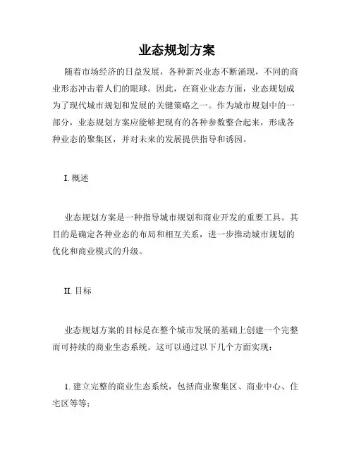 业态规划方案
