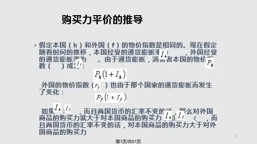 汇率预测理论PPT课件