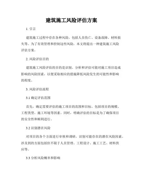 建筑施工风险评估方案