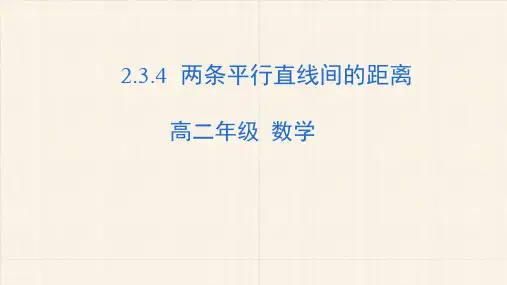 2.3.4两条平行直线间的距离课件-2020年秋高中数学人教版（2019）选择性必修一