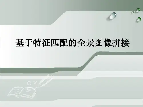 基于特征匹配的全景图像拼接