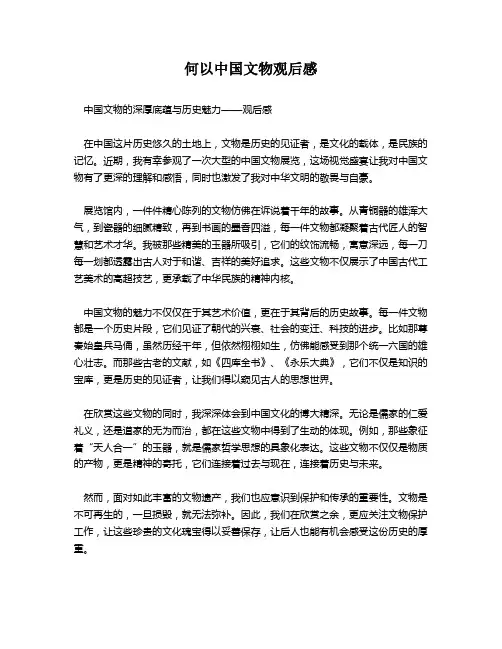 何以中国文物观后感