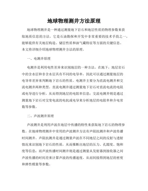 地球物理测井方法原理