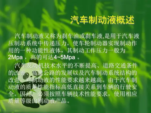 汽车制动液产品介绍