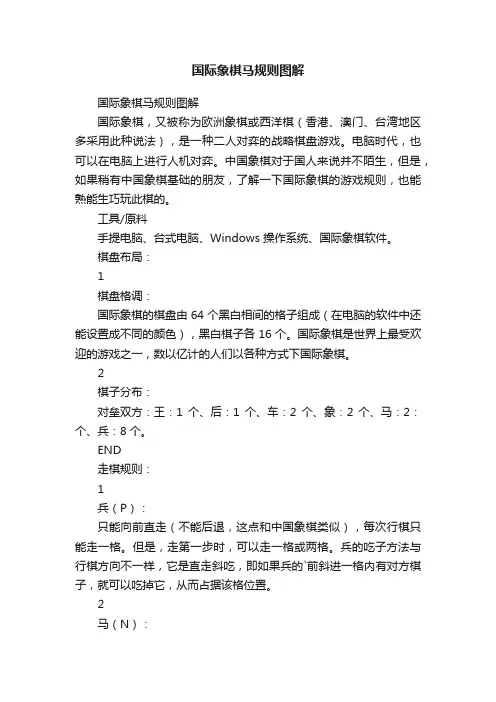 国际象棋马规则图解