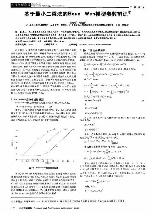 基于最小二乘法的Bouc-Wen模型参数辨识