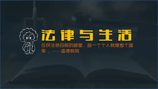 1.1认真对待民事权利和义务课件-2023-2024学年高中政治统编版选择性二法律与生活