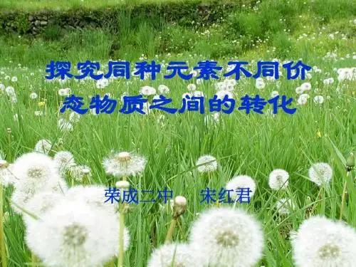 【高中化学】实验室里研究不同价态硫元素间的转化PPT课件1(4份)
