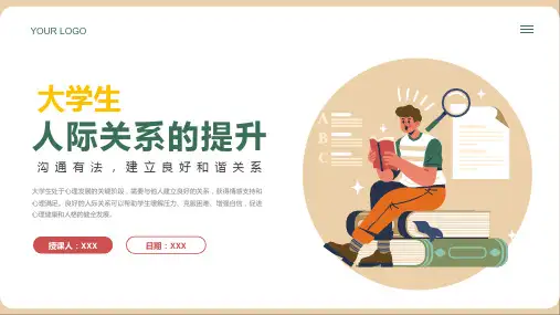 大学生沟通技巧人际关系的提升培训PPT教学课件