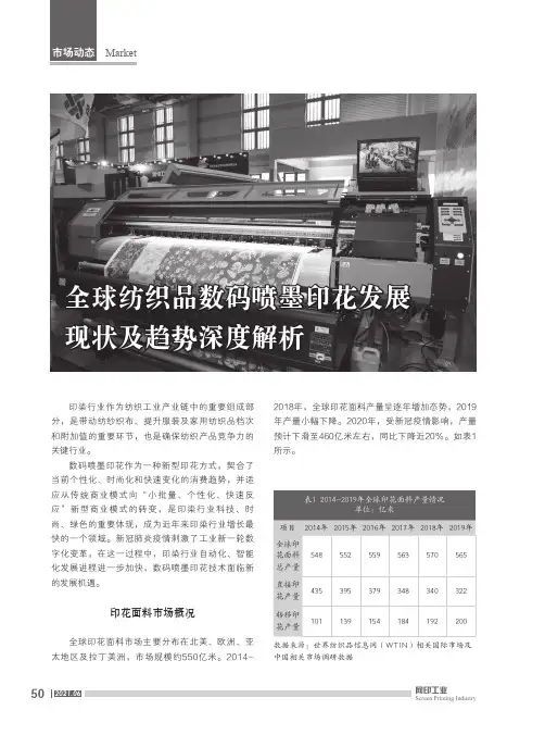 全球纺织品数码喷墨印花发展现状及趋势深度解析