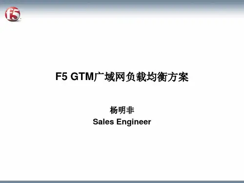 F5 GTM 产品介绍