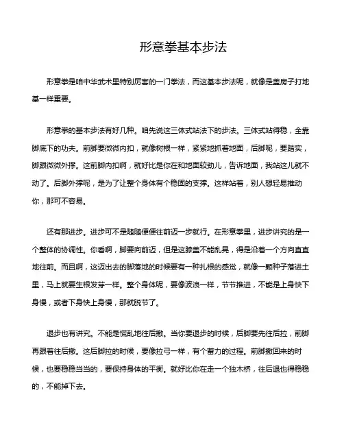 形意拳基本步法