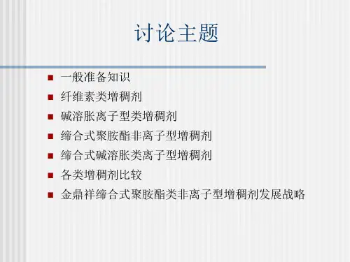 乳胶漆中的缔合式增稠剂.ppt
