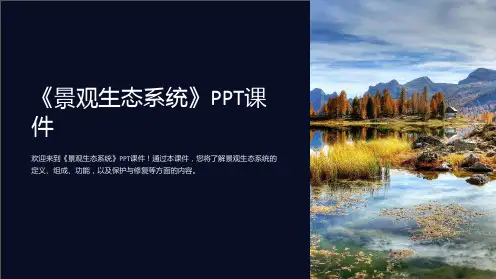 《景观生态系统》课件