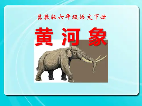 春冀教版语文六下《黄河象》ppt课件