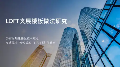 LOFT夹层楼板做法研究