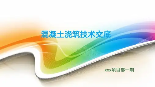 混凝土收面技术交底PPT