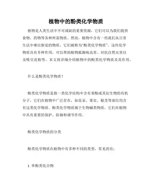 植物中的酚类化学物质