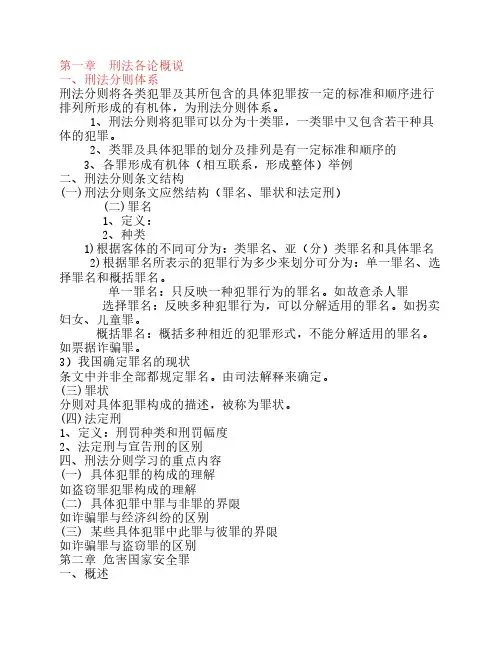 刑法分论 课件