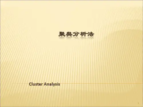 聚类分析法ppt课件
