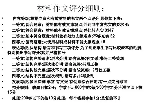 记叙文作文写作指导点题与扣题