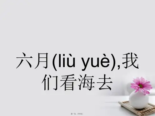 高中语文1.1.3六月我们看海去课件苏教版必修1