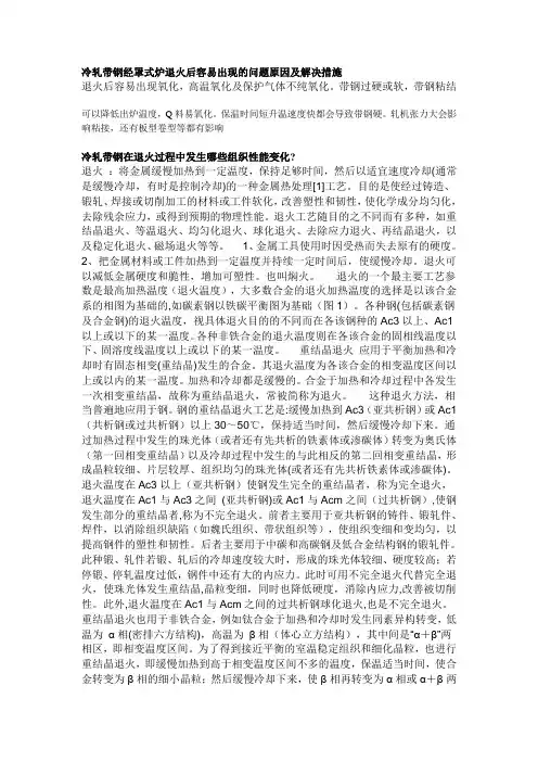 冷轧带罩式炉退火后容易出现的问题原因及解决措施