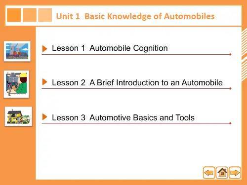 Unit1Lesson3 Automotive Basic and Tools