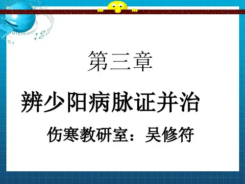 《少阳病篇吴修符》PPT课件