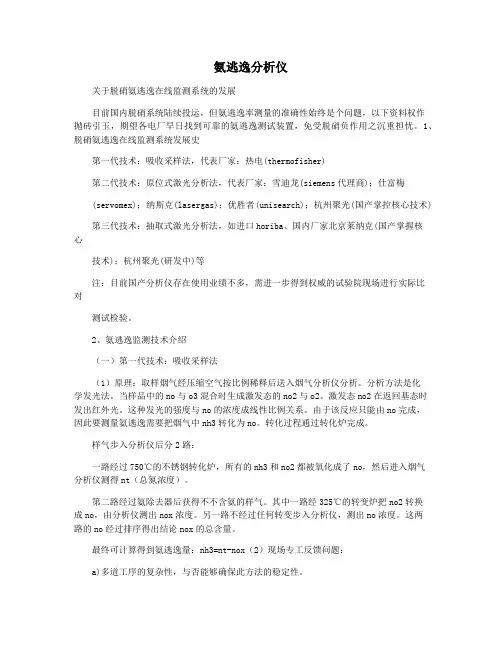 氨逃逸分析仪