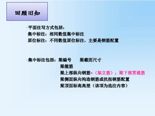 梁平法施工图原位标注ppt课件